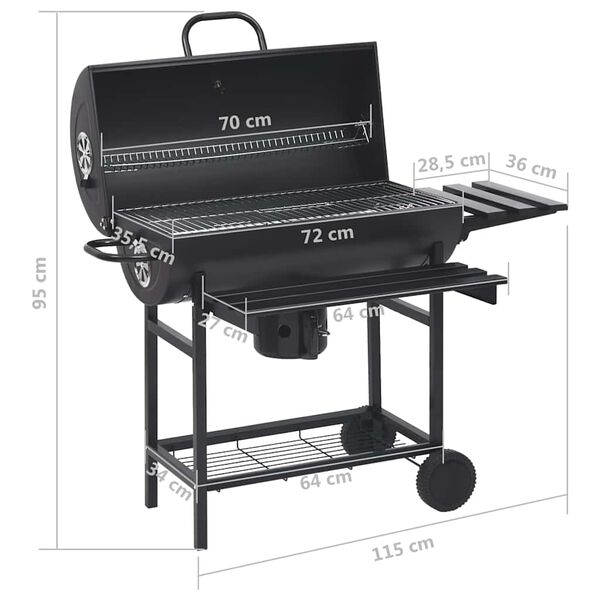 Barbecue charbon en baril