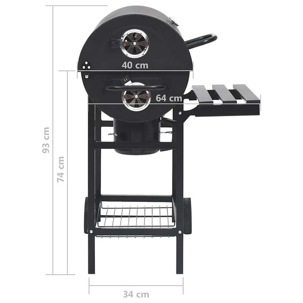 Barbecue charbon en baril