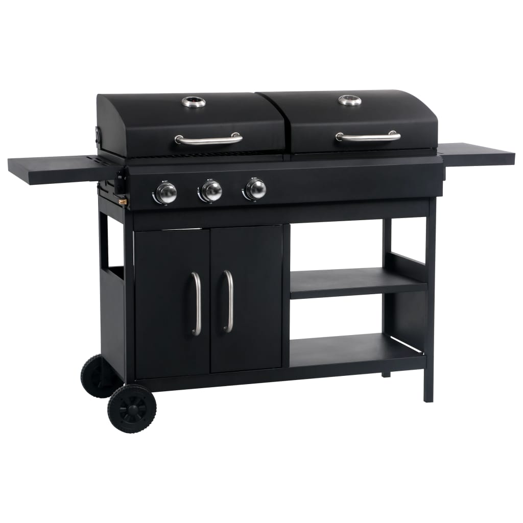Barbecue gaz 3 brûleurs + Charbon