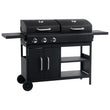 Barbecue gaz 3 brûleurs + Charbon
