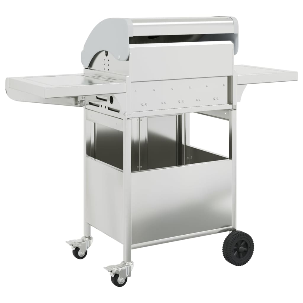 Barbecue gaz argenté
