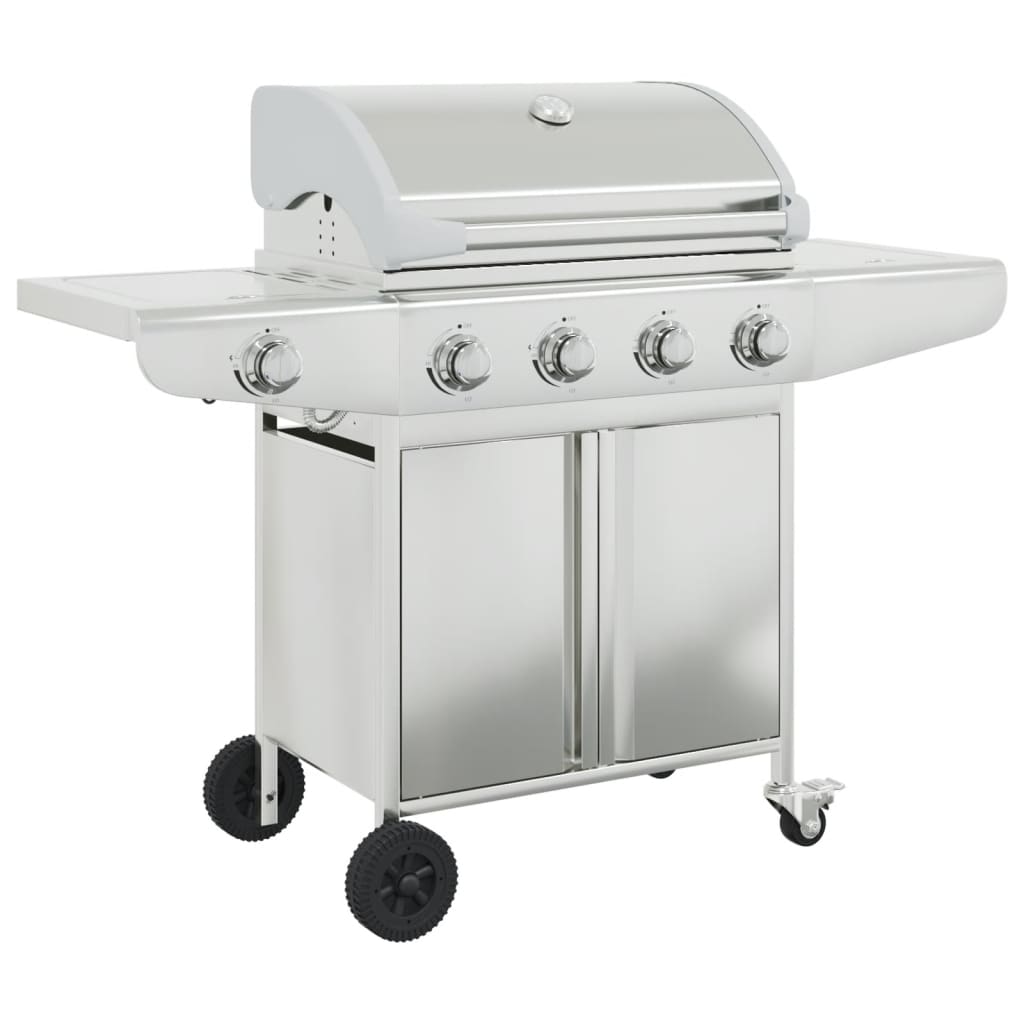 Barbecue gaz argenté