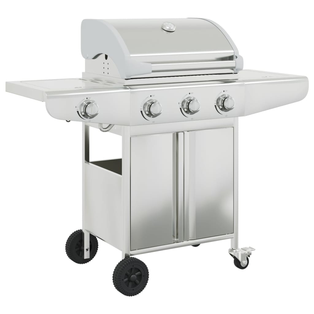 Barbecue gaz argenté