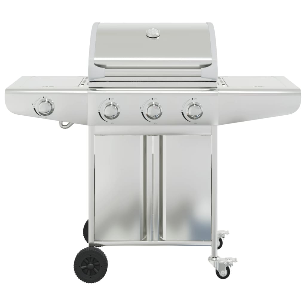 Barbecue gaz argenté