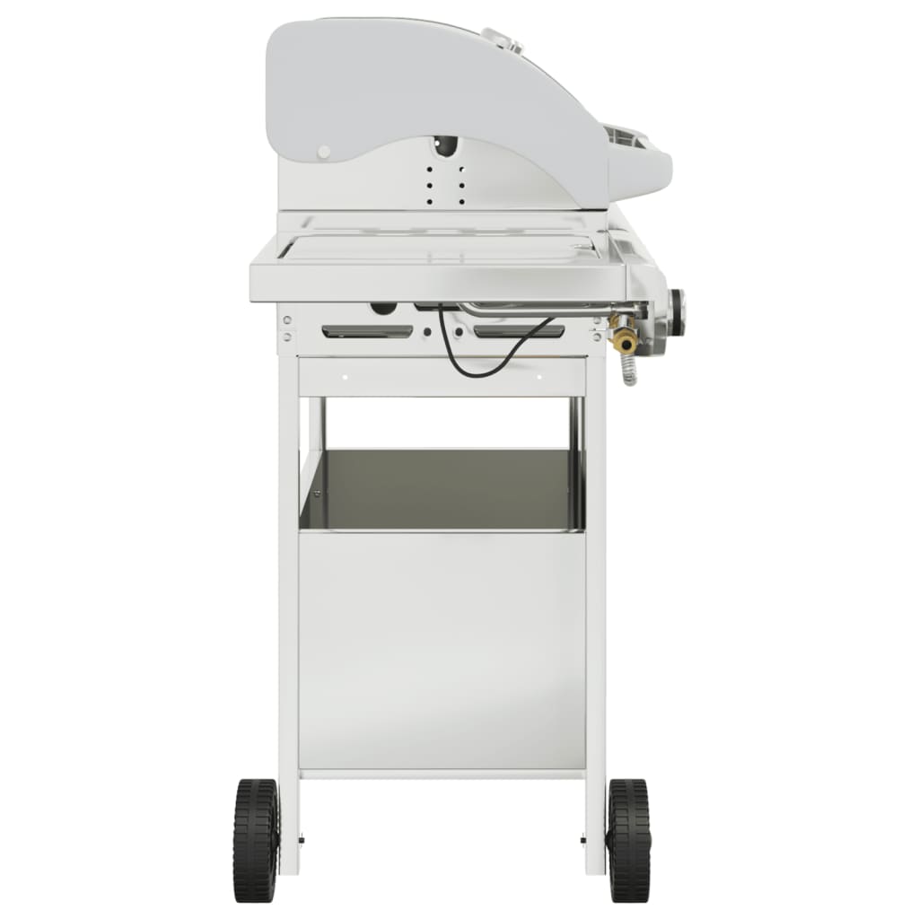 Barbecue gaz argenté