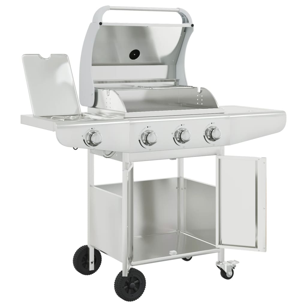 Barbecue gaz argenté