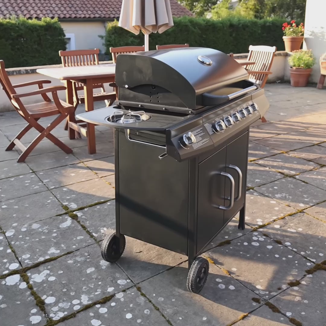 Barbecue gaz 6+1 zone de cuisson