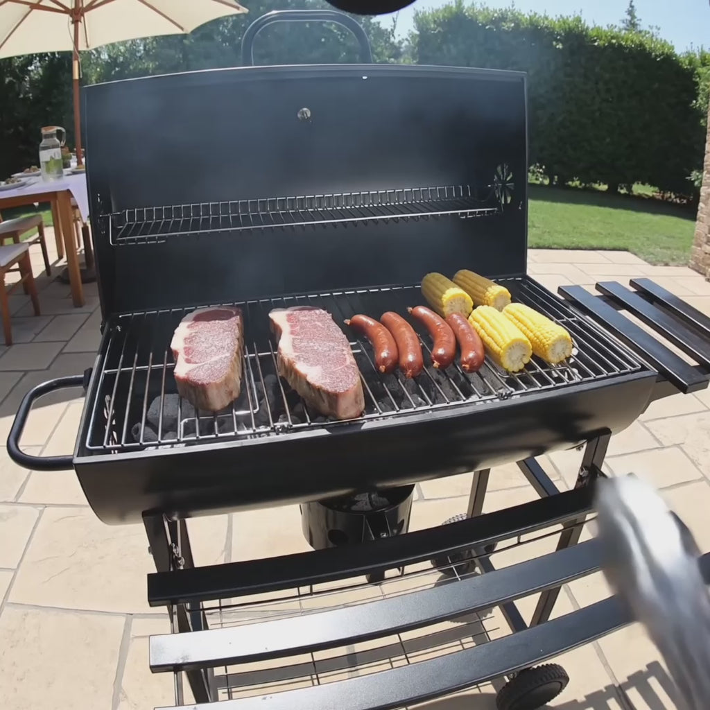 Barbecue charbon en baril